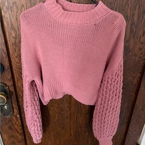 Forever 21 Dusty Rose Knit Sweater